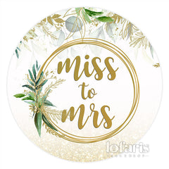Golden Kreis Blumen Blätter Besonders Hochzeit Hintergrund