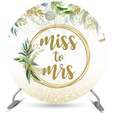 Golden Kreis Blumen Blätter Besonders Hochzeit Hintergrund