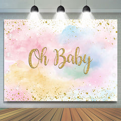 Golden Funkeln Himmel Wolke Babydusche Hintergrund