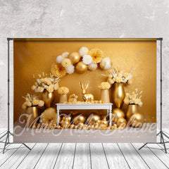 Golden Wand Blumen Eier Fotografie Ostern Hintergrund
