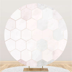 Gradient Diamant Muster Bienenwabe Thema Kreis Hintergrund