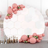 Gradient Diamant Muster Bienenwabe Thema Kreis Hintergrund