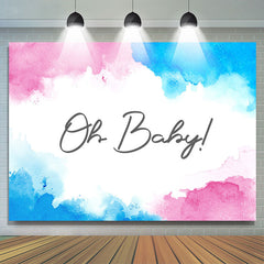 Graffiti Blau Rosa Geschlecht Aufdecken Babydusche Hintergrund