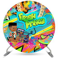 Graffiti Frisch Prinz Runden Babydusche Hintergrund