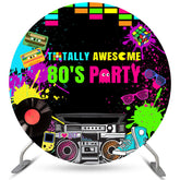 Graffiti Total Eindrucksvoll 80er Jahre Party Hintergrund Für Geburtstag