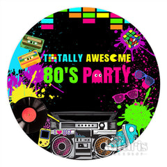 Graffiti Total Eindrucksvoll 80er Jahre Party Hintergrund Für Geburtstag