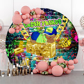 Graffiti Wand Gold Hüfte Hop Runden Babydusche Hintergrund