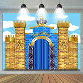 Großartig Schloss Mit Krone Glücklich Geburtstag Hintergrund Für Kind