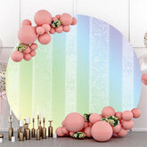 Grün Und Blau Themenorientiert Runden Glücklich Geburtstag Hintergrund