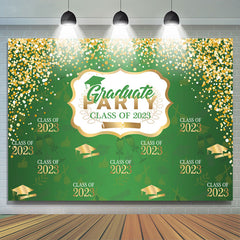 Grüne Gold Funkeln Abschluss Party Abschlussball Backdorp