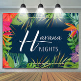 Grün Und Rot Blätter Glücklich Havanna Nächte Tag Hintergrund