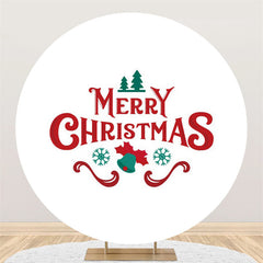 Grün Und Rot Fröhlich Weihnachten Thema Party Hintergrund