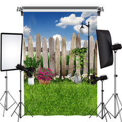 Grün Gras Und Ausländer Himmel Szene Themenorientiert Frühling Hintergrund