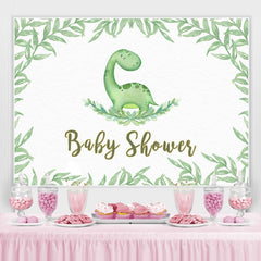 Grün Blätter Dinosaurier Dekor Hintergrund für babydusche Party
