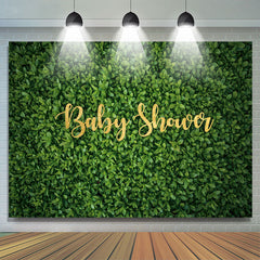 Grün Blätter Anlage Einfach Baby Dusche Hintergrund Für Mädchen