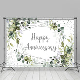 Grün Blätter Silber Funkeln Weiß Ruhestand Hintergrund