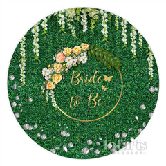 Grün Blätter Gelb Blumen Braut Zu Sei Hochzeit Hintergrund