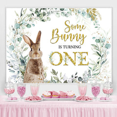 Grün Anlage Manche Hase Ist Drehen Eins Geburtstag Hintergrund