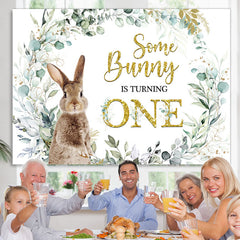 Grün Anlage Manche Hase Ist Drehen Eins Geburtstag Hintergrund