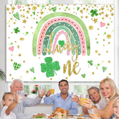Grüner Regenbogen Herz Gras Glücklich Geburtstag Hintergrund