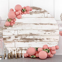 Grau Einfach Brauch Runden Alt Holz Baby Dusche Hintergrund