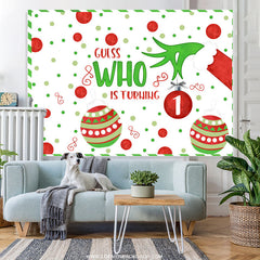 Erraten WHO Ist Drehen Eins Weihnachten Geburtstag Hintergrund
