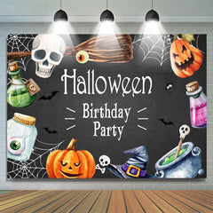 Halloween Glücklich Geburtstag Party Themenorientiert Hintergrund Für Kinder