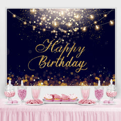 Glücklich Geburtstag Gold Funkeln Bokeh Hintergrund für Party