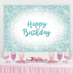 Glücklich Geburtstag Minze Grün Funkeln Bokeh Hintergrund für Party