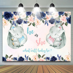 Er oder Sie Rosa Und Blau Rosen babydusche Hintergrund