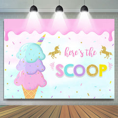 Hier ist Der Scoop Eis Creme Bälle Süss Geburtstag Hintergrund