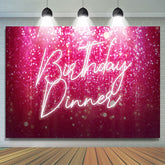 Pinkfarbener Bokeh Glücklich Geburtstag Abendessen Party Hintergrund