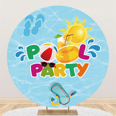 Heiß Sommer Baden Schwimmbad Party Kreis Urlaub Hintergrund