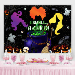 ICH Geruch A Kilo Schwarz Kürbis Glücklich Halloween Hintergrund