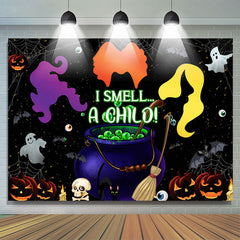 ICH Geruch A Kilo Schwarz Kürbis Glücklich Halloween Hintergrund