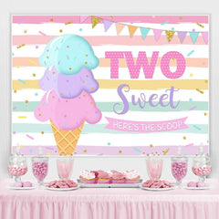 Eis Creme Geburtstag Sommer Foto-Shooting Hintergrund für Mädchen