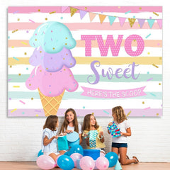 Eis Creme Geburtstag Sommer Foto-Shooting Hintergrund für Mädchen
