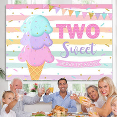 Eis Creme Geburtstag Sommer Foto-Shooting Hintergrund für Mädchen