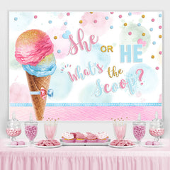 Eis Creme Sie Oder Er Baby Dusche Hintergrund Dekoration