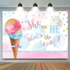 Eis Creme Sie Oder Er Baby Dusche Hintergrund Dekoration