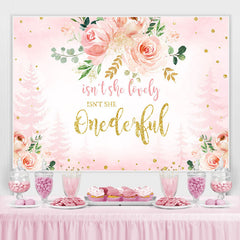Ist es nicht Sie Wundervoll Rosa Blumen 1 Geburtstag Hintergrund