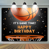 Es ist Basketball Spiel Zeit Geburtstag Hintergrund Für Junge