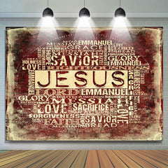 Jesus Christus Religiös Wort Foto Weihnachten Hintergrund
