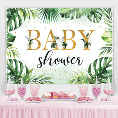 Dschungel Palme Blätter Grün Summwe babydusche Hintergrund
