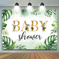 Dschungel Palme Blätter Grün Summwe babydusche Hintergrund