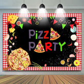 Kinder Kochen Thema Pizza Party Bachdrop für Foto-Shooting