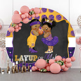 Layup Oder Mackup Runden Geschlecht Aufdecken Hintergrund Abdeckung