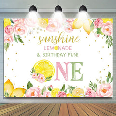 Zitrone Rosa Gesetzlich Sommer Früchte Geburtstag Party Hintergrund