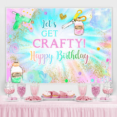 Lasst uns Erhalten Schlau Funkeln Bunt Geburtstag Hintergrund