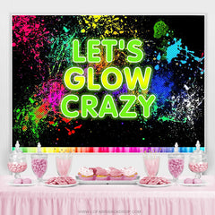 Lets Glow Crazy Graffiti Splash Paint Party Hintergrund